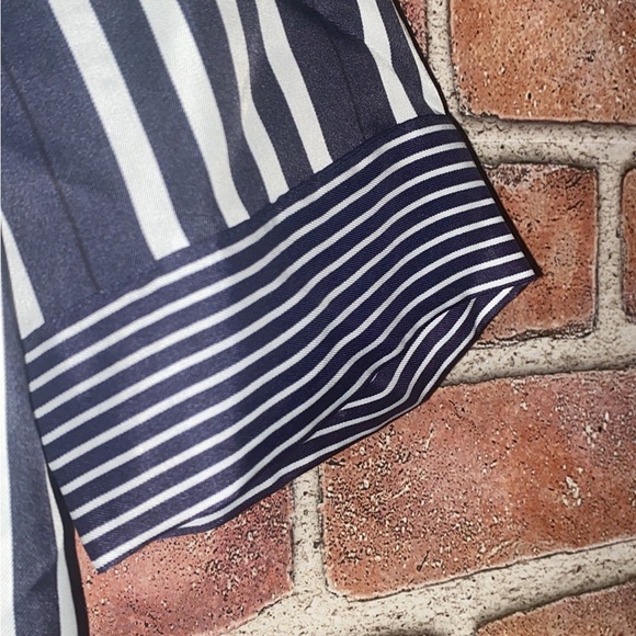 Whistles plain weave, sash, stripes, short sleeves, unlined dress. - Picture 9 of 11